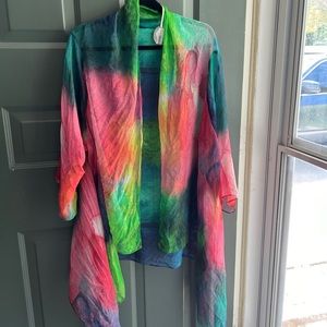 NWT Cocoon House, 100% Silk House Jacket.